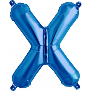 Balão Letra X Azul 16