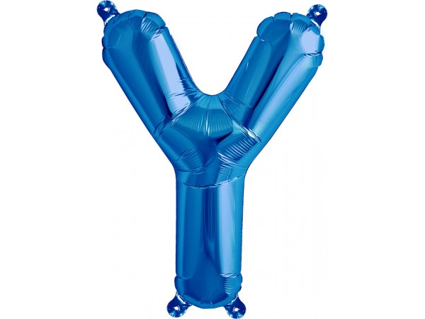 Balão Letra Y Azul 16