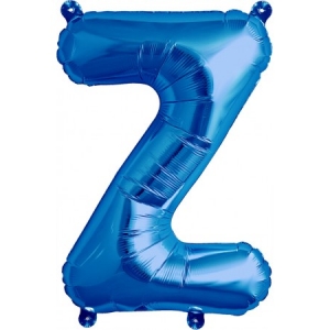 Balão Letra Z Azul 16