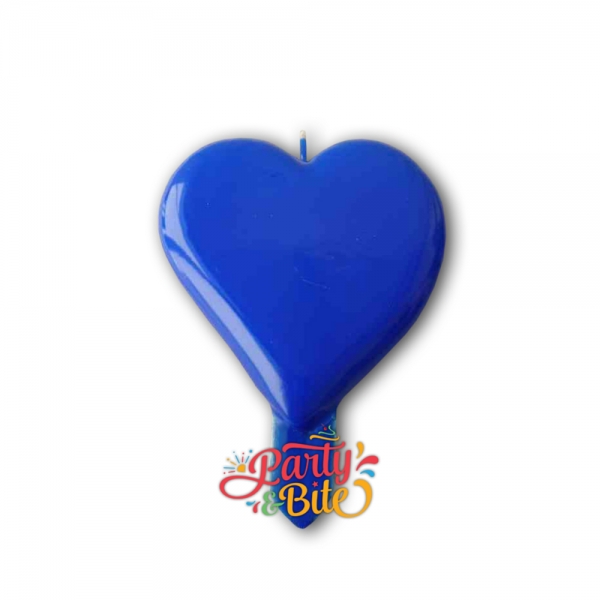 Vela Coração Azul