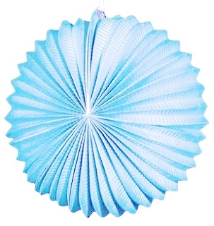 Balão de Papel Azul Claro 25 cm