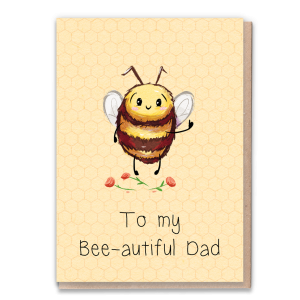 Postal Ecológico Bee-autiful Dad