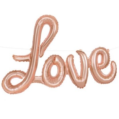 Balão Love Rose Gold