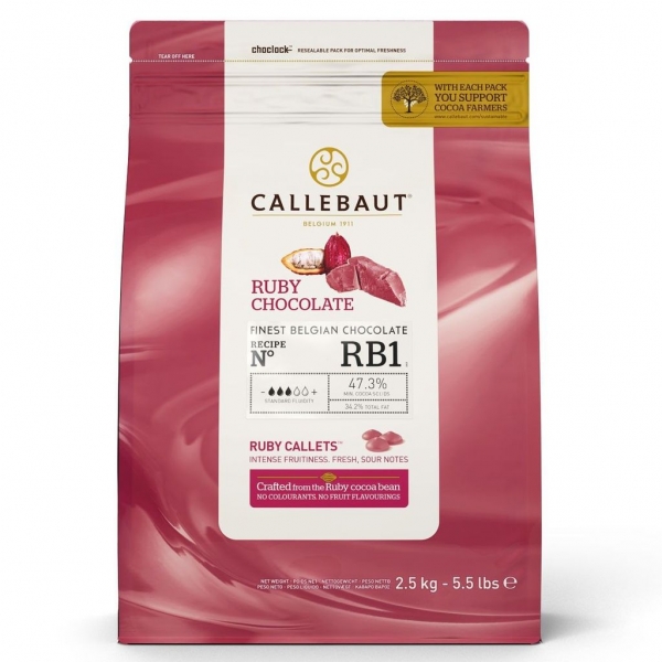 Callebaut Chocolate Ruby - 2,5kg