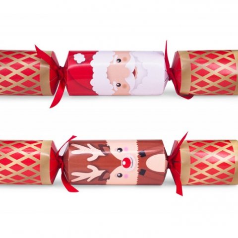 12 Crackers Santa & Reindeer 