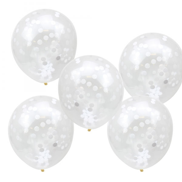 Balões Confetti Branco