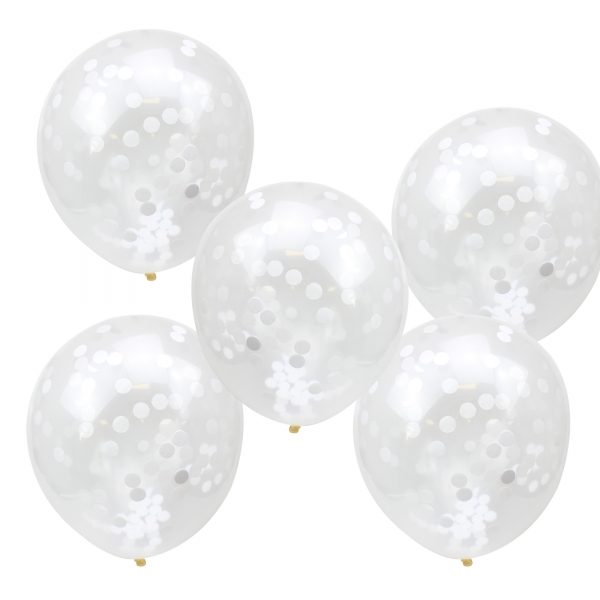 Balões Confetti Branco