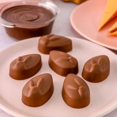 Forma Especial 3 Partes - Bombom Ovo Coelho