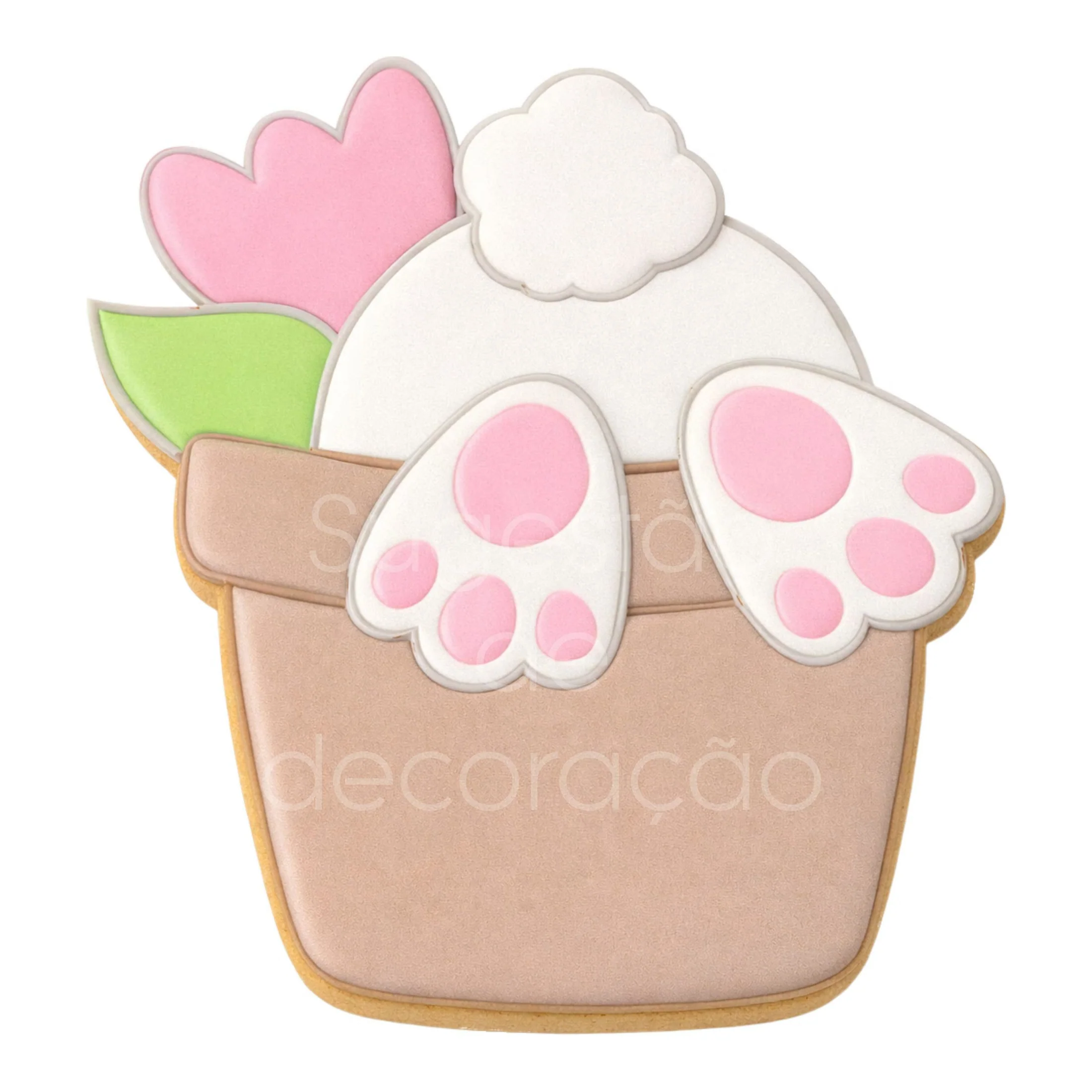 Cortador Coelho no Vaso