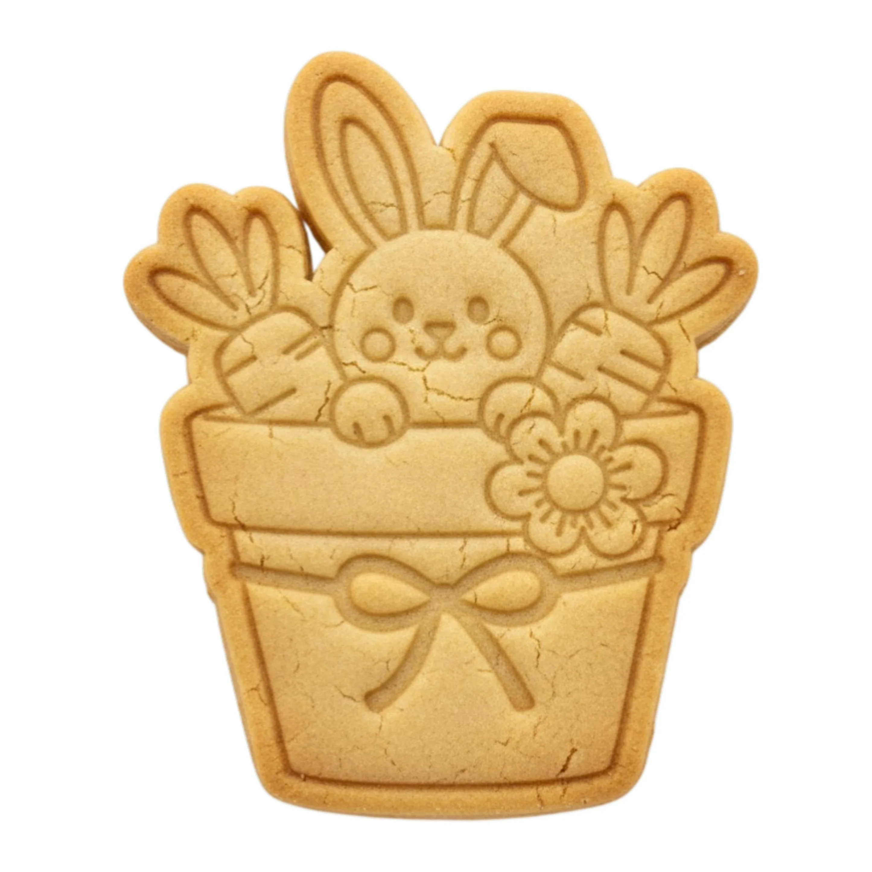 Cortador Coelho no Vaso com Cenouras