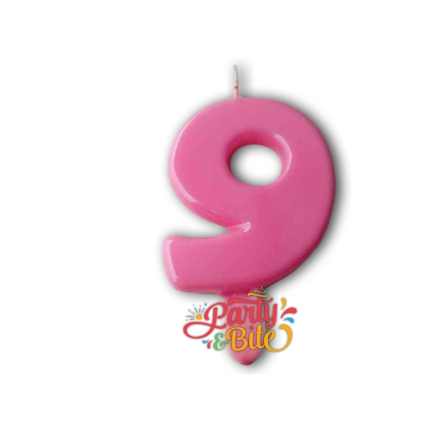 Vela 9 Rosa