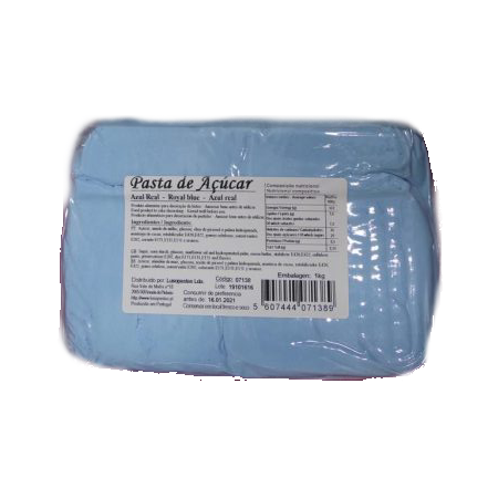 Pasta de Açúcar Azul Real 250g