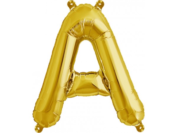 Balão Letra A Dourado 16 Balão Letra A Dourado 16