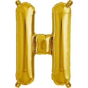 Balão Letra H Dourado 16
