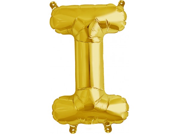 Balão Letra I Dourado 16