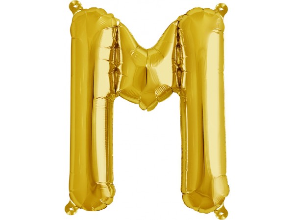 Balão Letra M Dourado 16