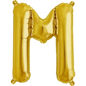 Balão Letra M Dourado 16
