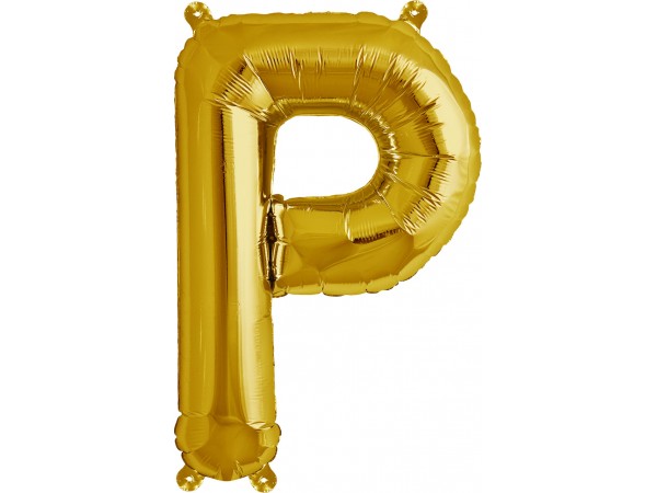 Balão Letra P Dourado 16
