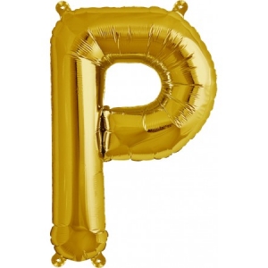 Balão Letra P Dourado 16