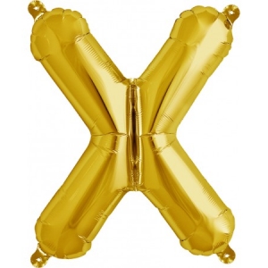 Balão Letra X Dourado 16