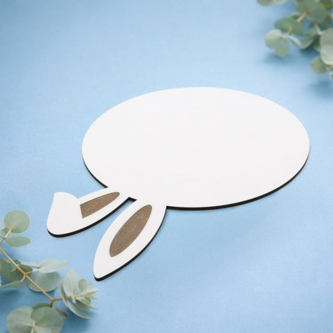 Base MDF Branca com Orelhas 22cm