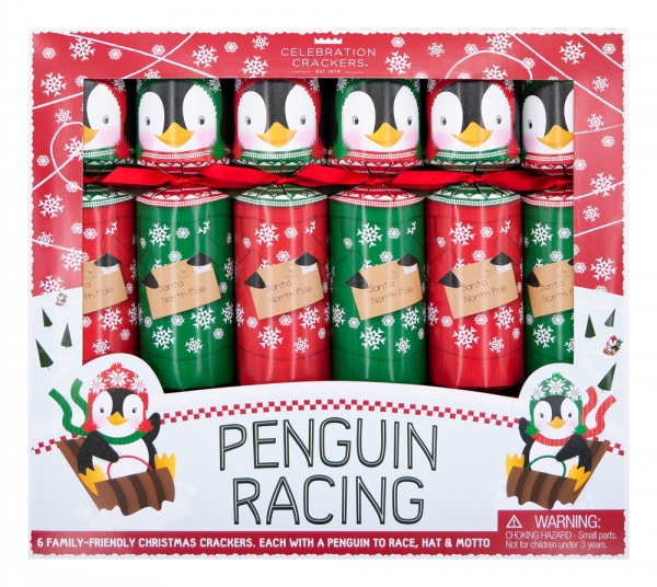6 Crackers Corrida Pinguim 6 Crackers Corrida Pinguim