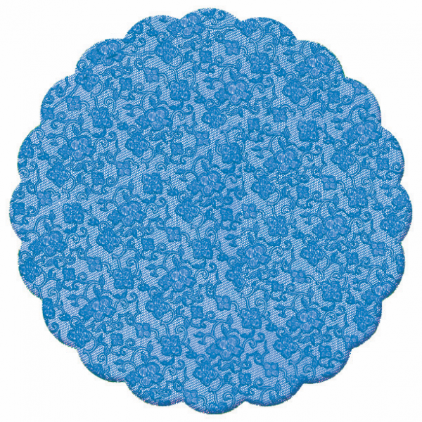 Tapetinho para Brigadeiro Renda Francesa Azul Marinho 9cm