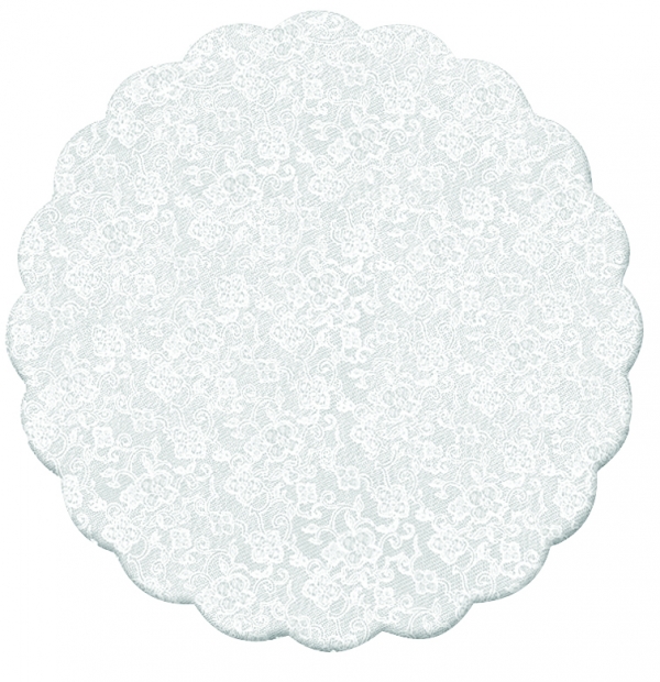 Tapetinho para Brigadeiro Renda Francesa Branco 7cm Tapetinho para Brigadeiro Renda Francesa Branco 7cm