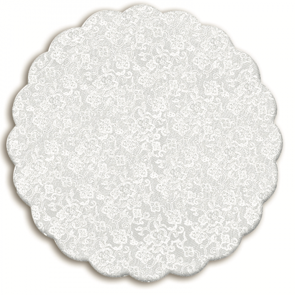 Tapetinho para Brigadeiro Renda Francesa Branco 9cm