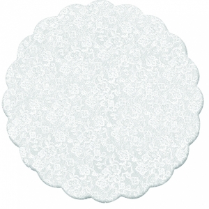 Tapetinho para Brigadeiro Renda Francesa Branco 7cm