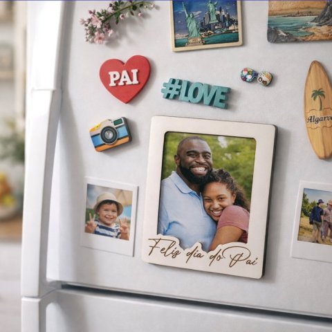 Íman Moldura Feliz dia do Pai