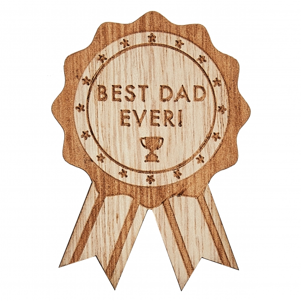 Crachá Dia do Pai - Best Dad Ever