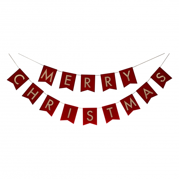 Faixa Bandeirolas Merry Christmas Faixa Bandeirolas Merry Christmas