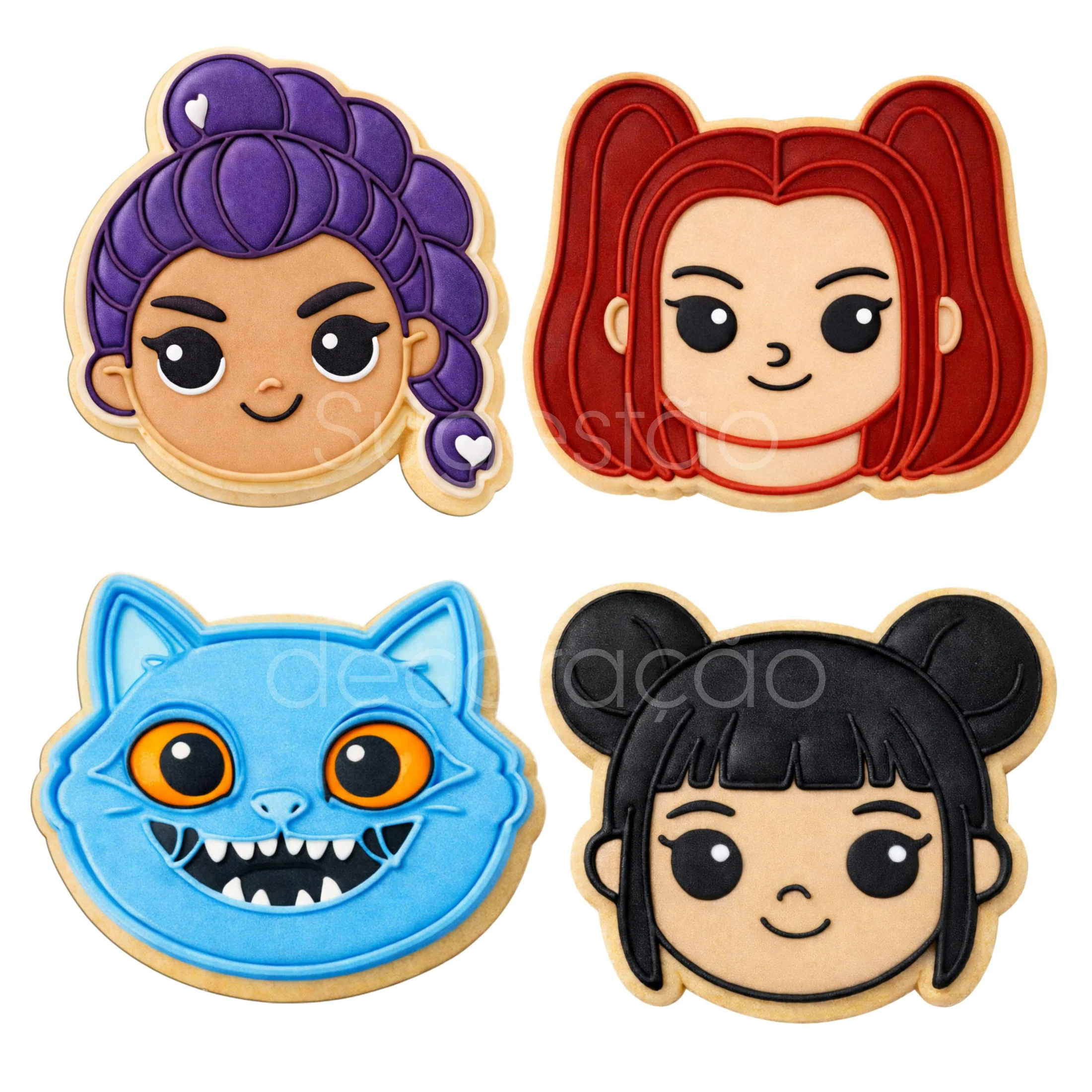 4 Mini Cortadores K-Pop