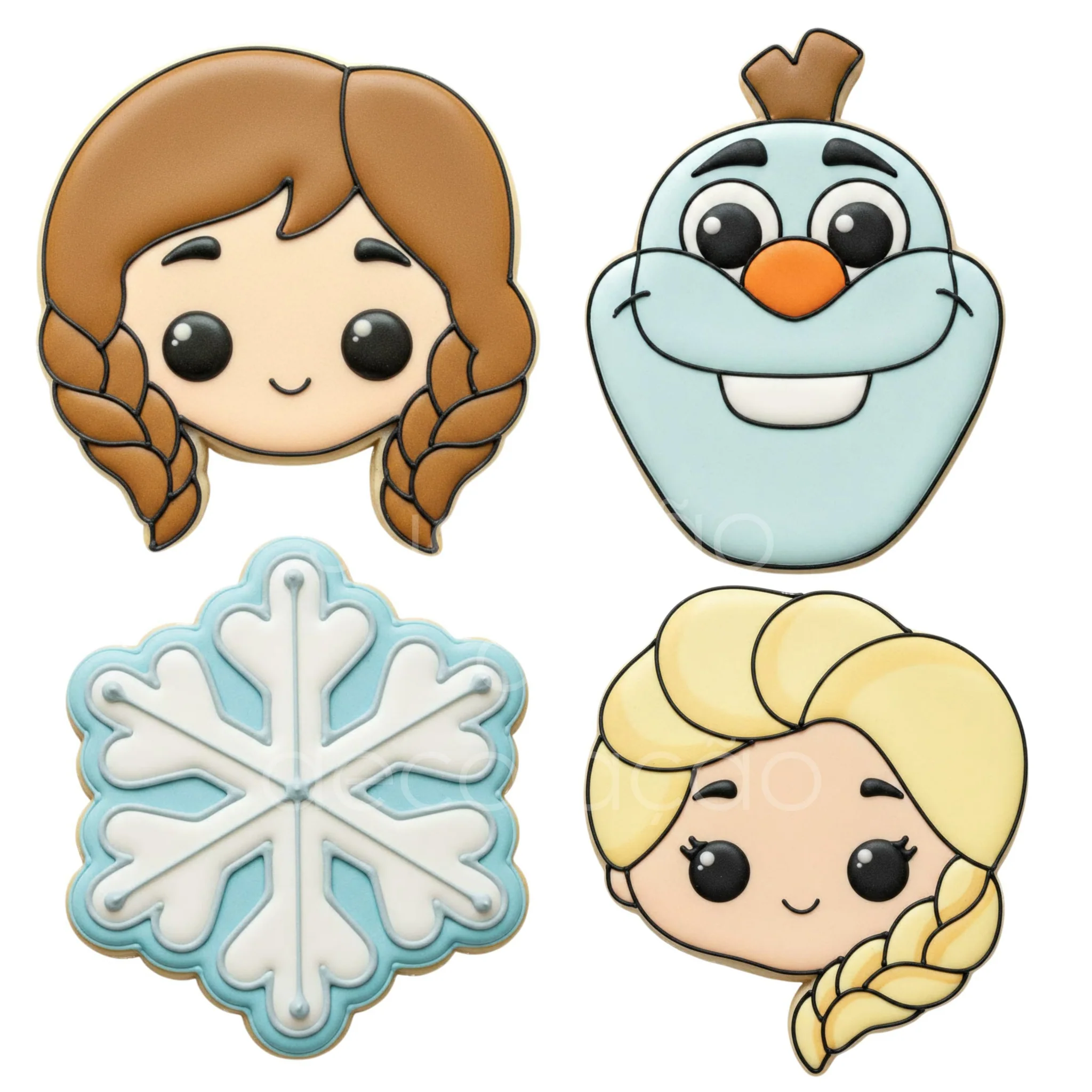 4 Mini Cortadores Frozen