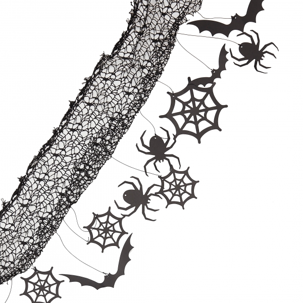 Teia Decorativa - Aranhas, Teias e Morcegos Teia Decorativa - Aranhas, Teias e Morcegos