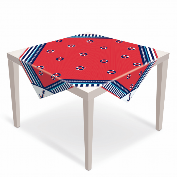 5 Toalhas de Mesa de Convidados Navy