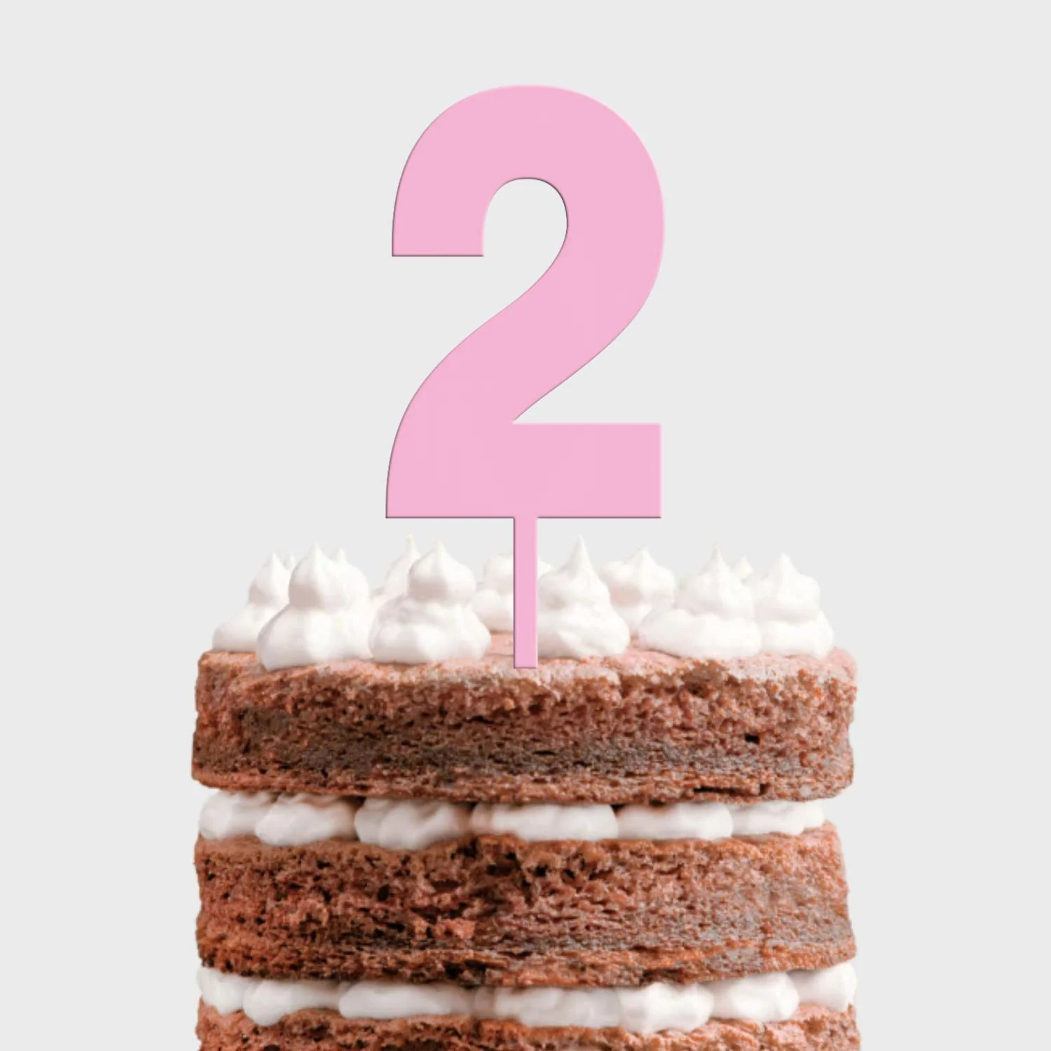 Topo de Bolo MDF Número Colorido