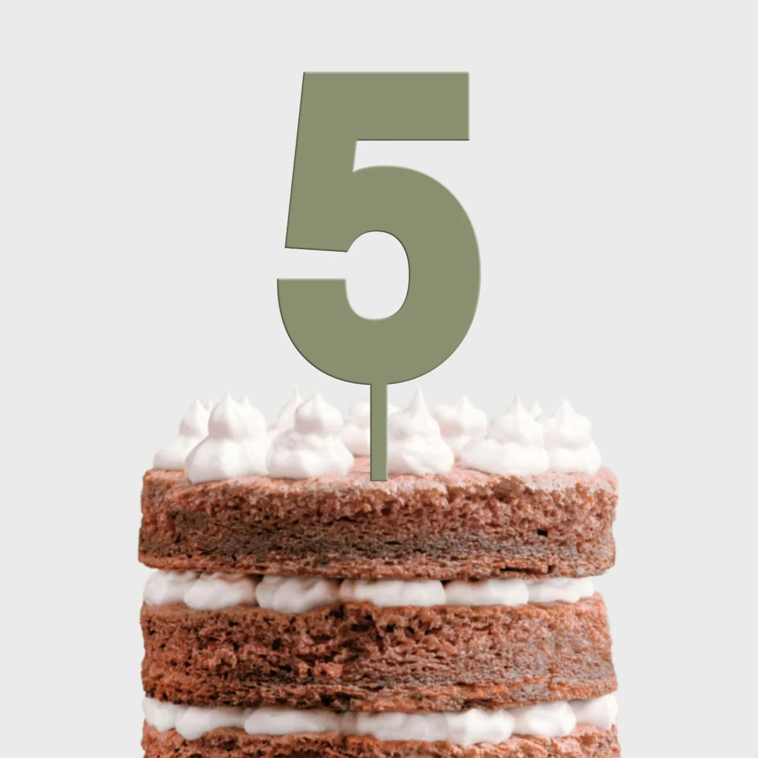 Topo de Bolo MDF Número Colorido