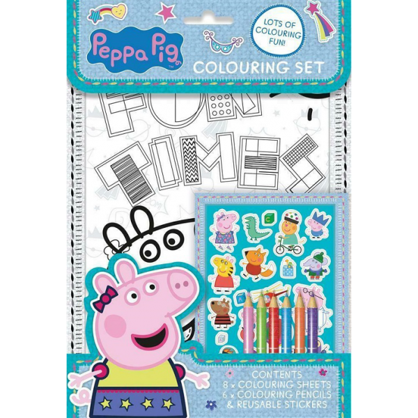 Kit para Colorir com Autocolantes Peppa Kit para Colorir com Autocolantes Peppa