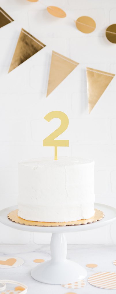 Número 9 Dourado Acrílico Número 9 Dourado Acrílico