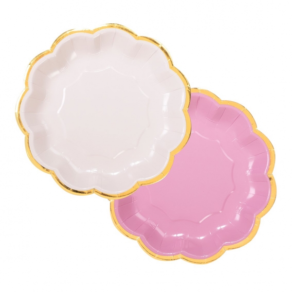 Pratos Rosa Rendados