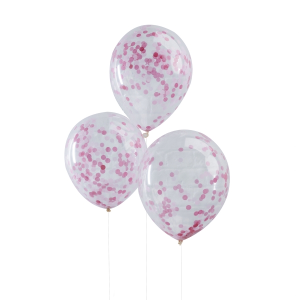 Balões Confetti Rosa