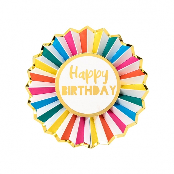 Crachá Happy Birthday