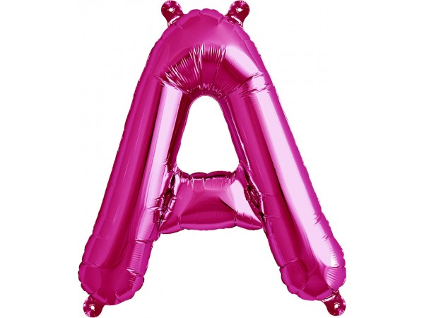 Balão Letra A Rosa 16