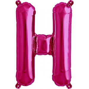 Balão Letra H Rosa 16