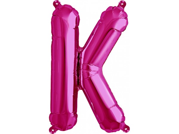 Balão Letra K Rosa 16