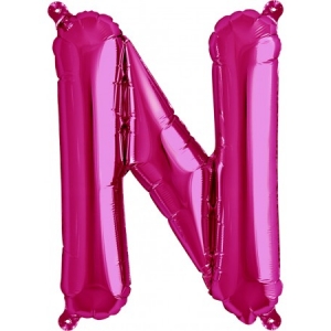 Balão Letra N Rosa 16