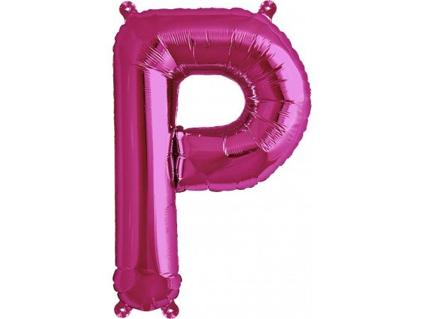 Balão Letra P Rosa 16