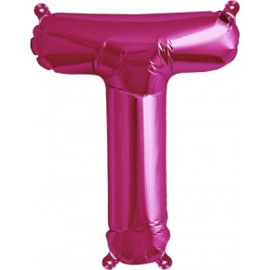 Balão Letra T Rosa 16